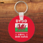 Prettig St David's Dag Happy St Davids Day 3 Sleutelhanger (Voorkant)