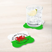 Prettig St Davids-dag in Keltische stijl Kartonnen Onderzetters (Insitu)