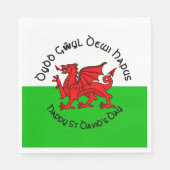 Prettig St Davids-dag lunch in Keltische stijl Servet (Voorkant)