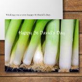 Prettig St David's Day Welshe Prei Persoonlijk Kaart