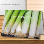 Prettig St David's Day Welshe Prei Persoonlijk Kaart