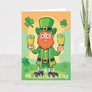 Prettig St. Paddy's Dag Speelse Leprechaun Kaart