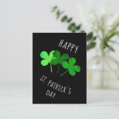 Prettig St. Patrick`s-dag Groene Shamrocks Briefkaart (Staand voorkant)