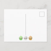 Prettig St. Patrick`s-dag Ierland Kleur Muffins Briefkaart (Achterkant)