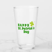 Prettig St. Patrick`s dag Klaver Groen Glas (Voorkant)