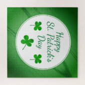 Prettig St. Patrick`s Day Iers groene klaver Legpuzzel (Horizontaal)