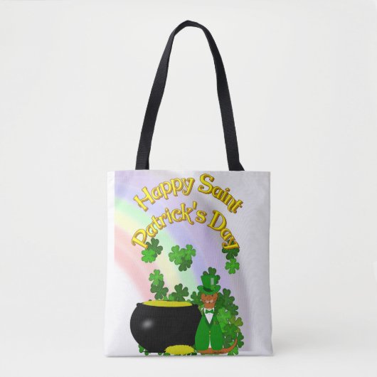 “Prettig St. Patrick’s Day Oliver.” Tote Bag (Voorkant)