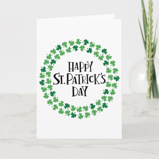 Prettig St. Patrick's Dag 1 Kaart (Voorkant)
