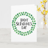 Prettig St. Patrick's Dag 1 Kaart (Gele Bloem)