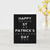 Prettig St. Patrick's Dag ASL Doofbewustzijn Kaart (Gele Bloem)