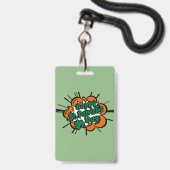 Prettig St. Patrick's Dag Badge (Voorzijde met lanyard)