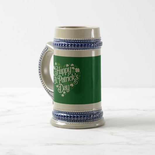 Prettig St. Patrick's Dag Bierpul (Voorkant links)