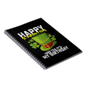 Prettig St. Patrick's Dag En Ja Het Is Mijn Verjaa Notitieboek (Rechterzijde)