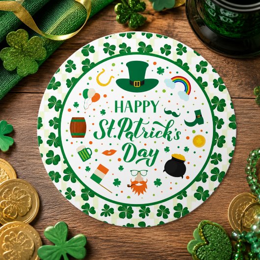 Prettig St. Patrick's Dag Feest Ronde Sticker
