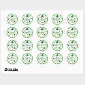Prettig St. Patrick's Dag Feest Ronde Sticker (Vel)