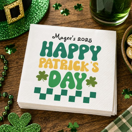 Prettig St. Patrick's Dag Feest Servet