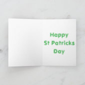 Prettig St. Patrick's Dag  Feestdagen Kaart (Binnen)