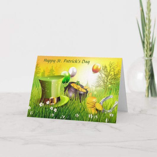 Prettig St. Patrick's Dag Feestdagen Kaart (Voorkant)