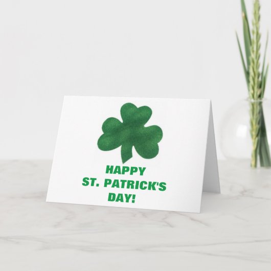 PRETTIG ST. PATRICKS DAG FEESTDAGEN KAART (Voorkant)
