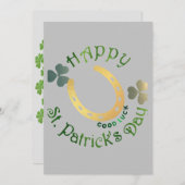 Prettig St. Patrick's Dag Feestdagenkaart (Voorkant / Achterkant)