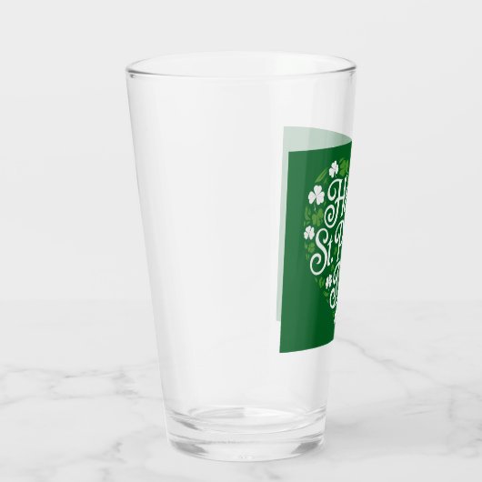 Prettig St. Patrick's Dag  Glas (Rechts)