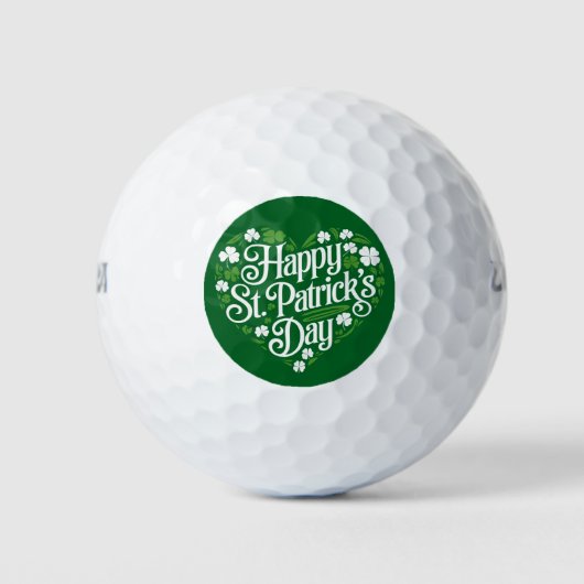 Prettig St. Patrick's Dag  Golfballen (Voorkant)