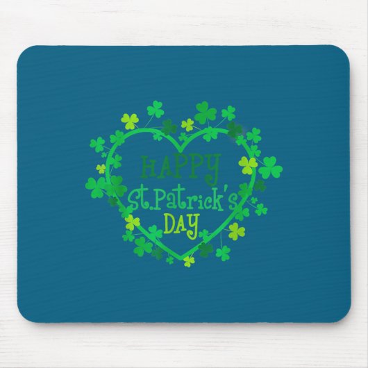 Prettig St. Patrick's Dag Grappige Heilige Patrick Muismat (Voorkant)