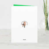 Prettig St. Patrick's Dag Grappige Kat in Klaver Feestdagen Kaart (Achterkant)