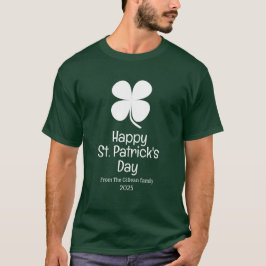 Prettig St. Patrick's dag groene Shamrocks familie T-shirt