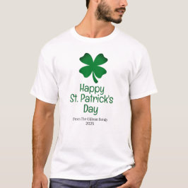 Prettig St. Patrick's dag groene Shamrocks familie T-shirt