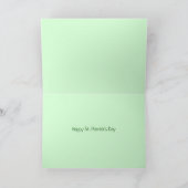 Prettig St. Patricks Dag Hond Post Feestdagen Kaart (Binnen)