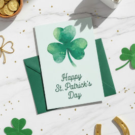 Prettig St. Patrick's Dag Ierse Wenskaart Feestdagenkaart