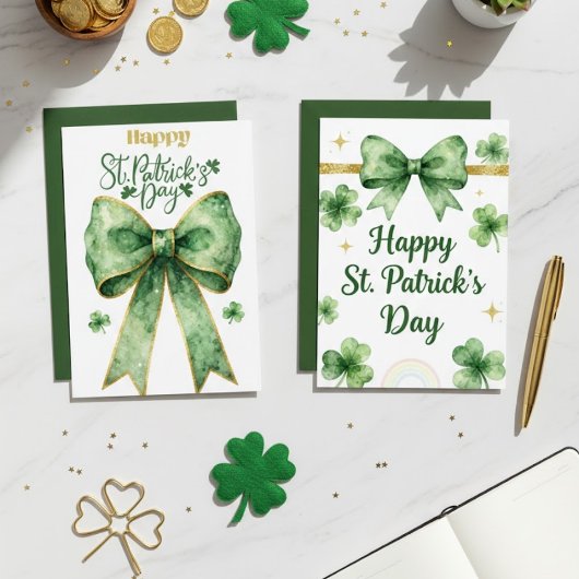 Prettig St. Patrick's Dag Ierse Wenskaart Feestdagenkaart