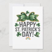 Prettig St. Patrick's Dag Ierse Wenskaart Feestdagenkaart (Voorkant)