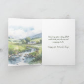 Prettig St. Patrick's Dag Ierse Wolfshond Waterver Kaart (Binnen)
