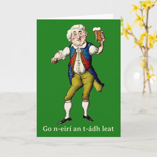 Prettig St. Patrick's Dag Kaart (Gele Bloem)
