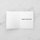 Prettig St. Patrick's Dag Kaart (Binnen)