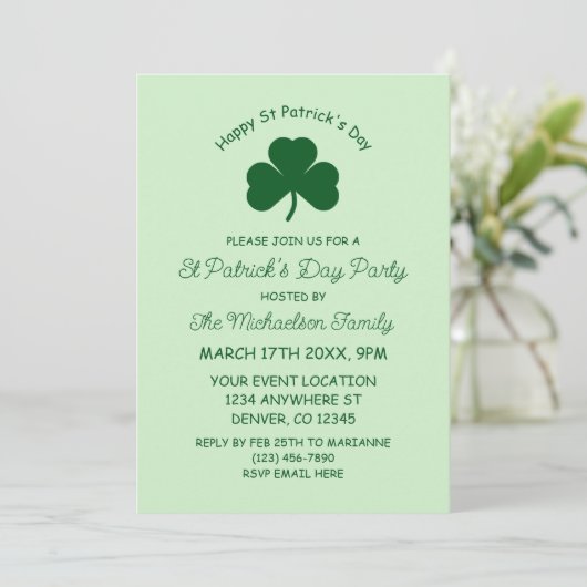 Prettig St. Patrick's Dag Kaart (Staand voorkant)