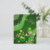 Prettig St. Patrick's Dag Kabouter Feestdagenkaart (Staand voorkant)