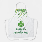 Prettig St. Patrick's Dag – Klassieke Ierse Vierin Schort (Voorkant)