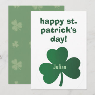Prettig St. Patrick's Dag Klassieke Ierse Viering Feestdagenkaart