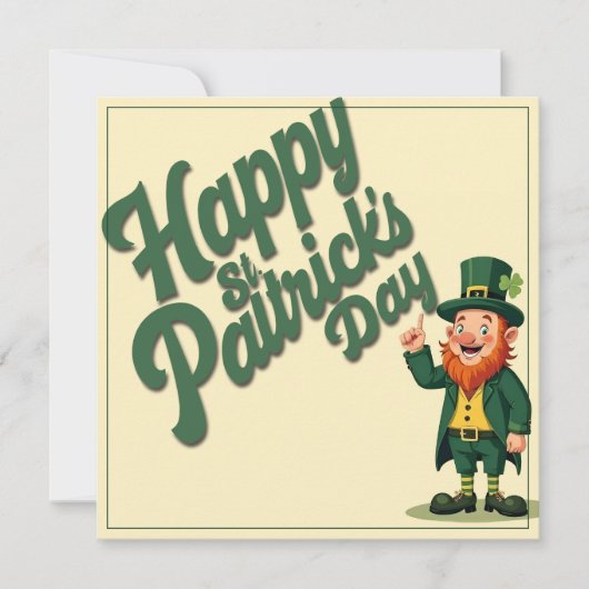 Prettig St. Patrick's Dag Lieve Kabouter Notitiekaartje (Voorkant)