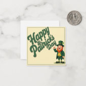 Prettig St. Patrick's Dag Lieve Kabouter Notitiekaartje (Voorkant / Achterkant in situ)