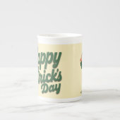 Prettig St. Patrick's Dag Lieve Kabouter Porselein Kop (Voorkant)