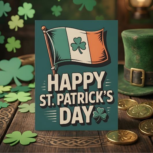 Prettig St. Patrick's Dag Papa Ierse Trots Feestdagenkaart