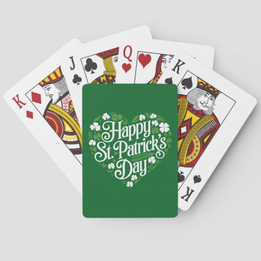 Prettig St. Patrick's Dag Pokerkaarten (Achterkant)