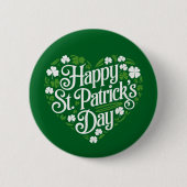 Prettig St. Patrick's Dag  Ronde Button 5,7 Cm (Voorkant)