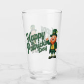 Prettig St. Patrick's Dag Schattige Kabouter Glas (Voorkant)