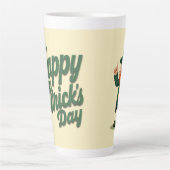 Prettig St. Patrick's Dag Schattige Kabouter Latte Mok (Voorkant)