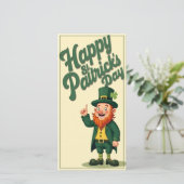 Prettig St. Patrick's Dag Schattige Leprechaun (Staand voorkant)